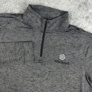 Under Armour Golf‎ Whirlwind Mens M 1/4 Zip Pullover Heathered Gray HeatGear
